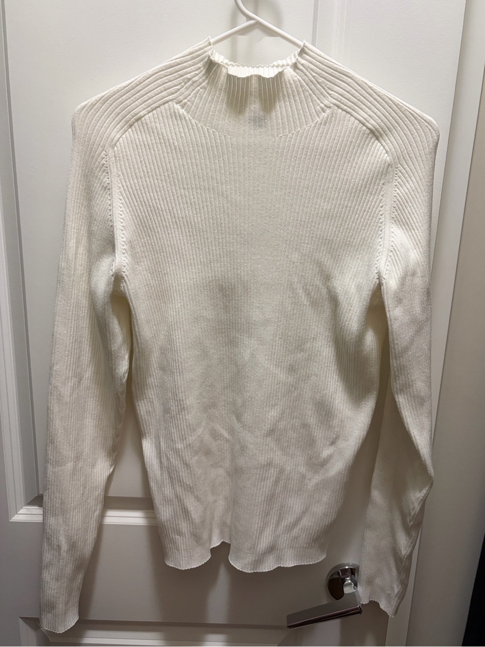 Aritzia Wilfred Mock Neck Ribbed Long Sleeve
